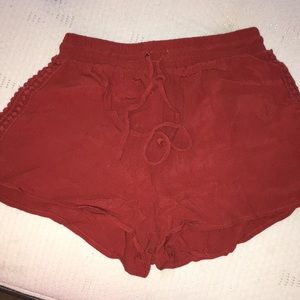 Orange fashion shorts